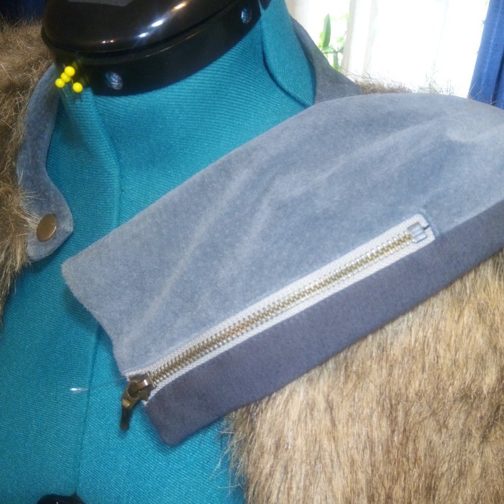 Twelfth Street by Cynthia Vincent Faux Fur Front and Genuine Suede Jacket Sz 6 - Picture 10 of 16